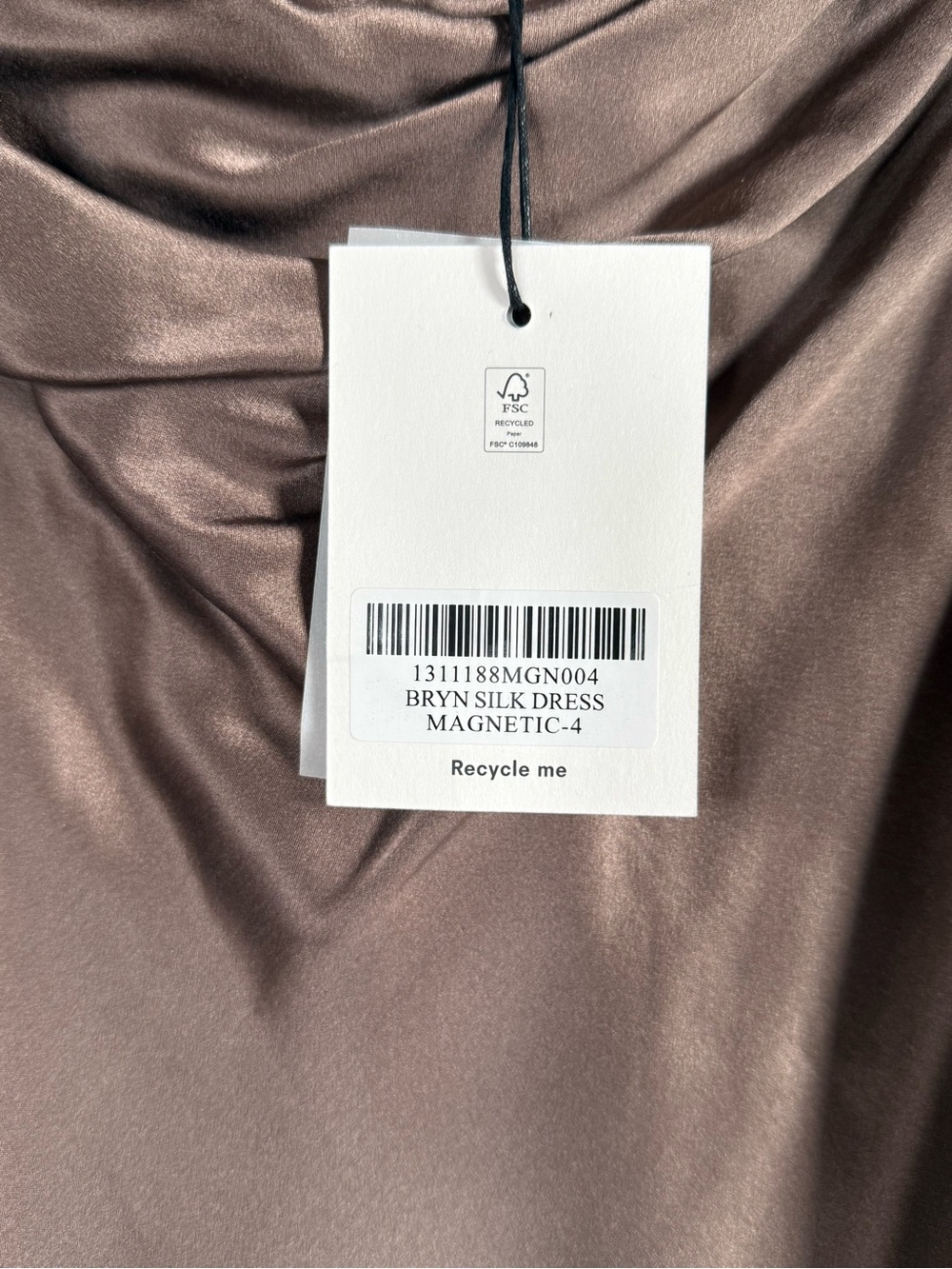 REFORMATION BRYN SILK DRESS - Picture 12 of 12